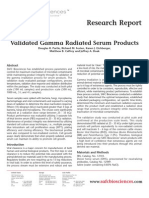 SAFC Biosciences Research Report - Validated Gamma Radiated Serum Products