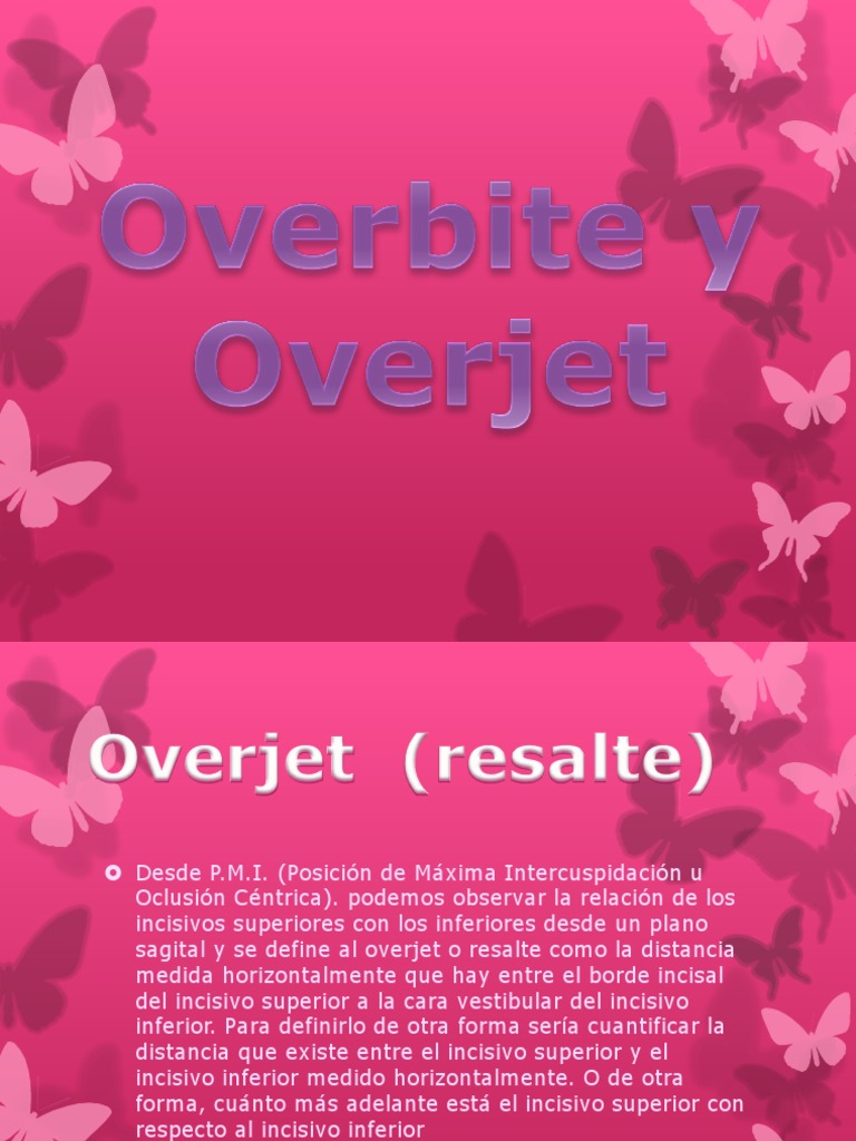 Overbite Overjet | PDF | Artes del Lenguaje y Comunicación