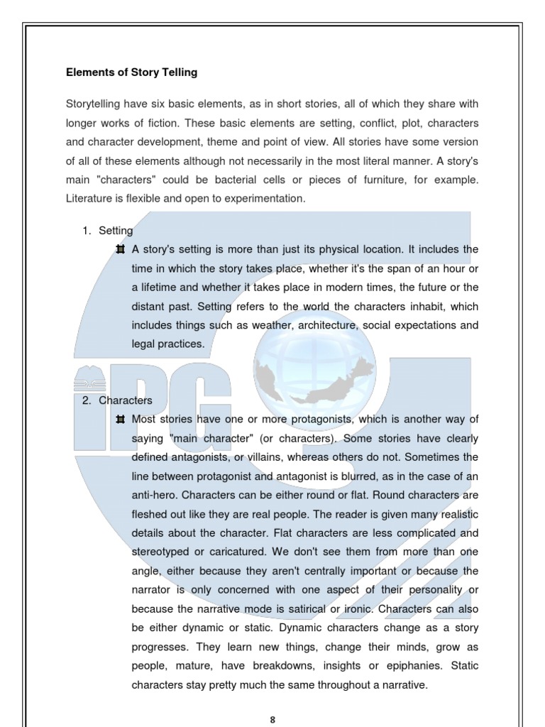 Elements of Story Telling | PDF | Plot (Narrative) | Narration