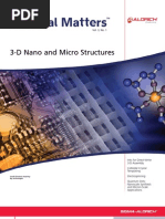 Download 3D Nano and Micro Structures - Material Matters v3n1  by Sigma-Aldrich SN12697631 doc pdf