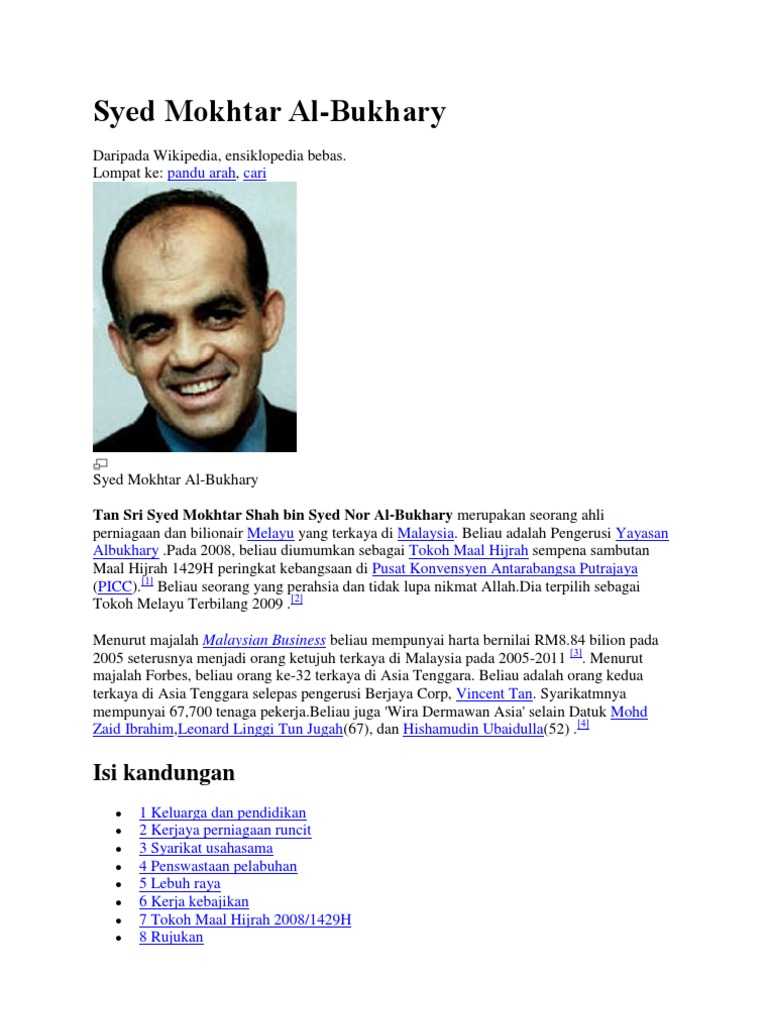 Syed Mokhtar Al-Bukhary