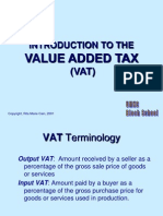 Introduction to VAT Terminology and E-Commerce Issues