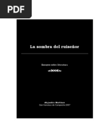 La sombra del ruiseñor. Ensayos sobre la posibilidad de la p