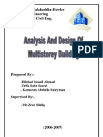 Analysis and Design of Multistorey Building