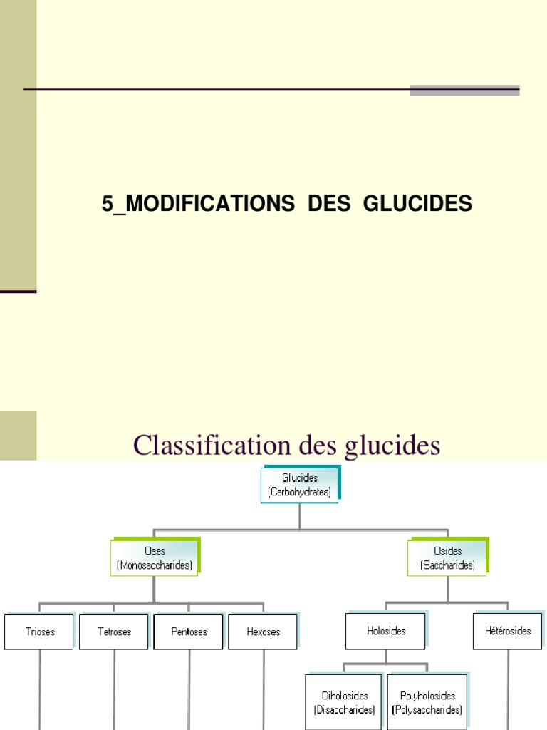 Classification et propriétés des glucides | PDF | Glucide | Saccharose
