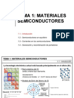0electronica Tema 1 Materiales Semiconductores PDF