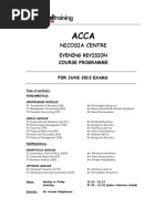 Acca Evening Rev Nicosia Centre June 2013