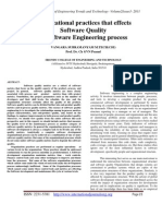 Organizational Practices That Effects Software Quality in Software Engineering Process