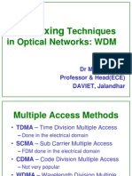 Multiplexing: Techniques in Optical Networks: WDM