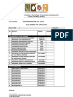 Borang Rekod Kehadiran Kelab Kembara