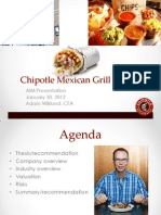Chipotle Mexican Grill (CMG) : AIM Presentation January 30, 2012 Adam Wiklund, CFA