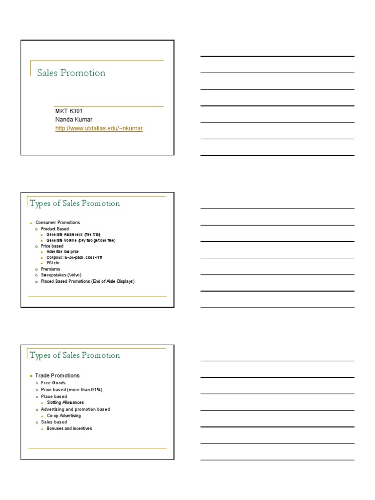 Promotions | PDF | Business