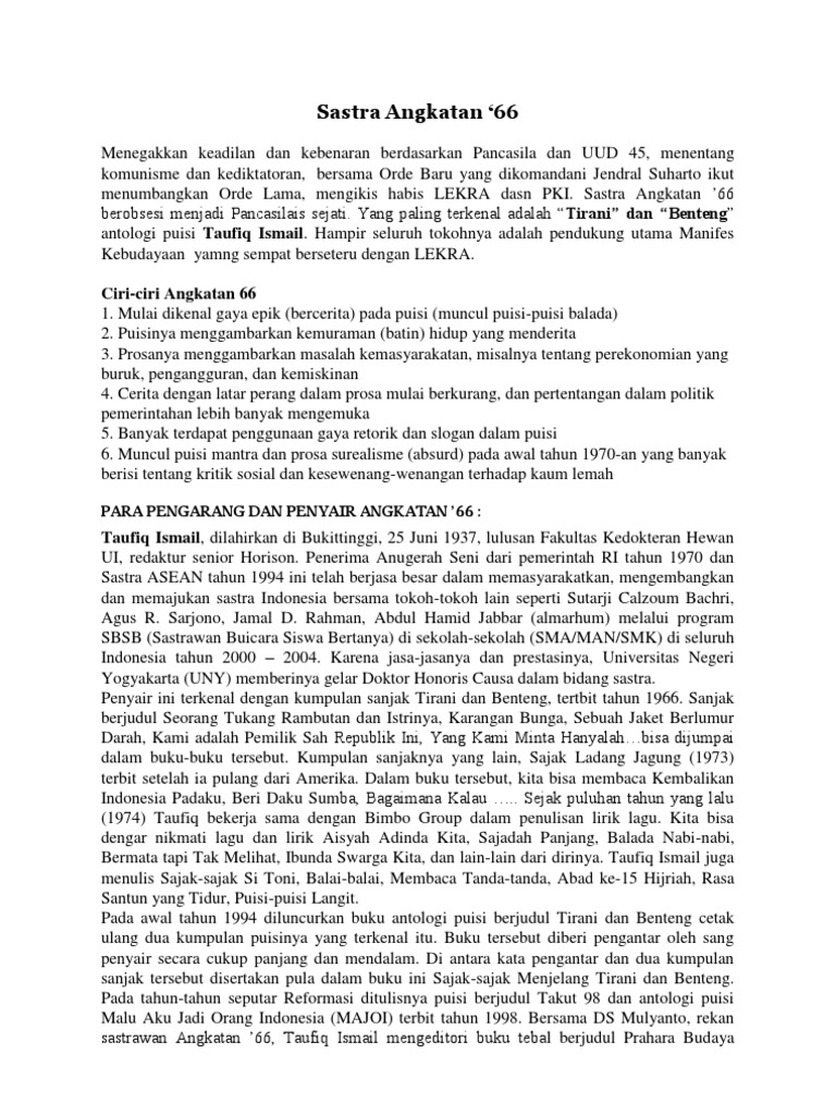 Sastra Angkatan _66