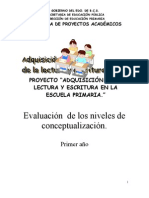 Evaluacion Lectoescritura Primer Grado