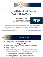 Ruby On Rails Short Course