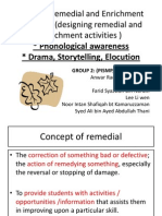 Planning remedial and enrichment activities