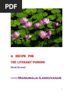 A Recipe  for the Literary  Pudding