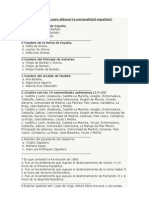 Aprobarías el test para obtener la nacionalidad española