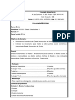 Programa Ensino D. Constitucional II Alterado