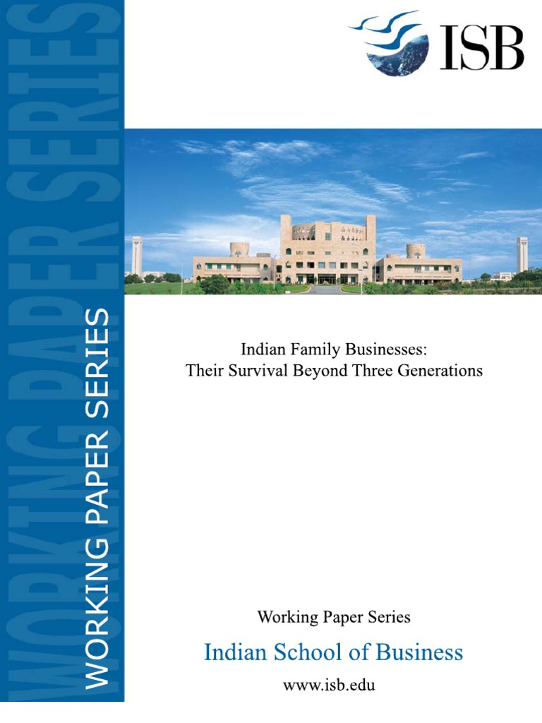 Indian Family Businesses: Surviving Generations | PDF | Career & Growth