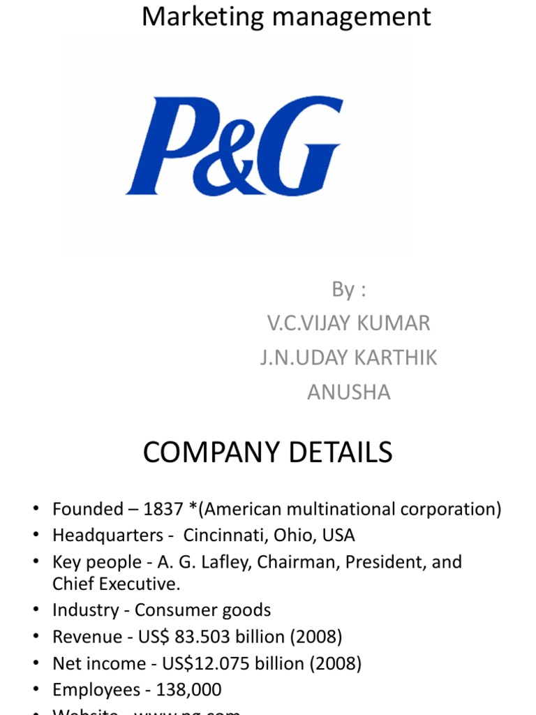 Marketing Management Product Pdf Procter Gamble Business