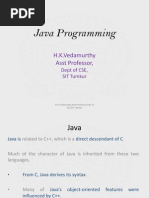 Java Programming: H.K.Vedamurthy Asst Professor