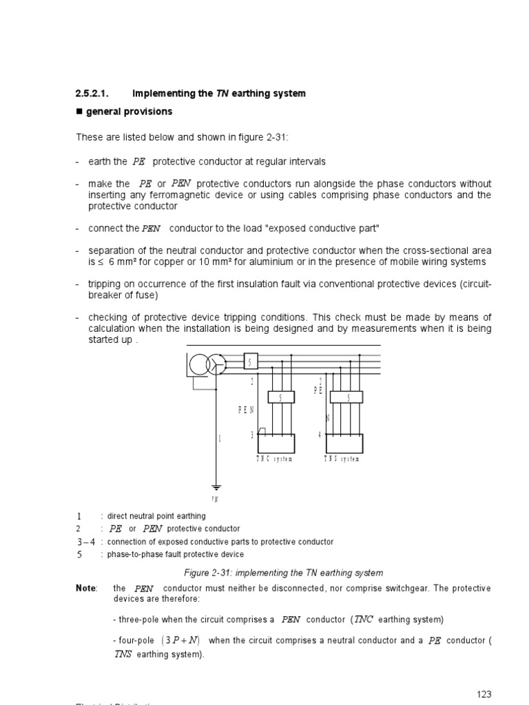 Electrical Earthing Systems Guide | PDF | Electric Current | Electrical ...