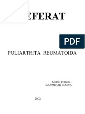 poliartrita reumatoida pdf articulația cotului doare după efort