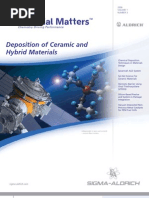 Download Deposition of Ceramic and Hybrid Materials - Material Matters v1n3  by Sigma-Aldrich SN12704033 doc pdf