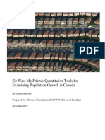 Municipal Quantatative Analysis - (Socio-Economic Indicators, Growth Forecasts, Cost-Benefit Analysis)