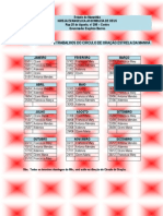 Calendário Circulo De Oração