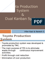 Toyota Production System & Dual Kanban System: Irfan Kazi & Naresh S