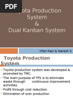 Toyota Production System & Dual Kanban System: Irfan Kazi & Naresh S