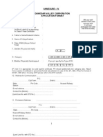 Annexure - Iv Damodar Valley Corporation Application Format