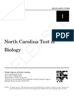 North Carolina Test of Biology: Released