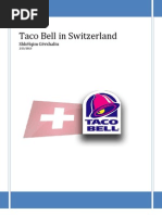 Business Plan - Taco Bell in Switzerland