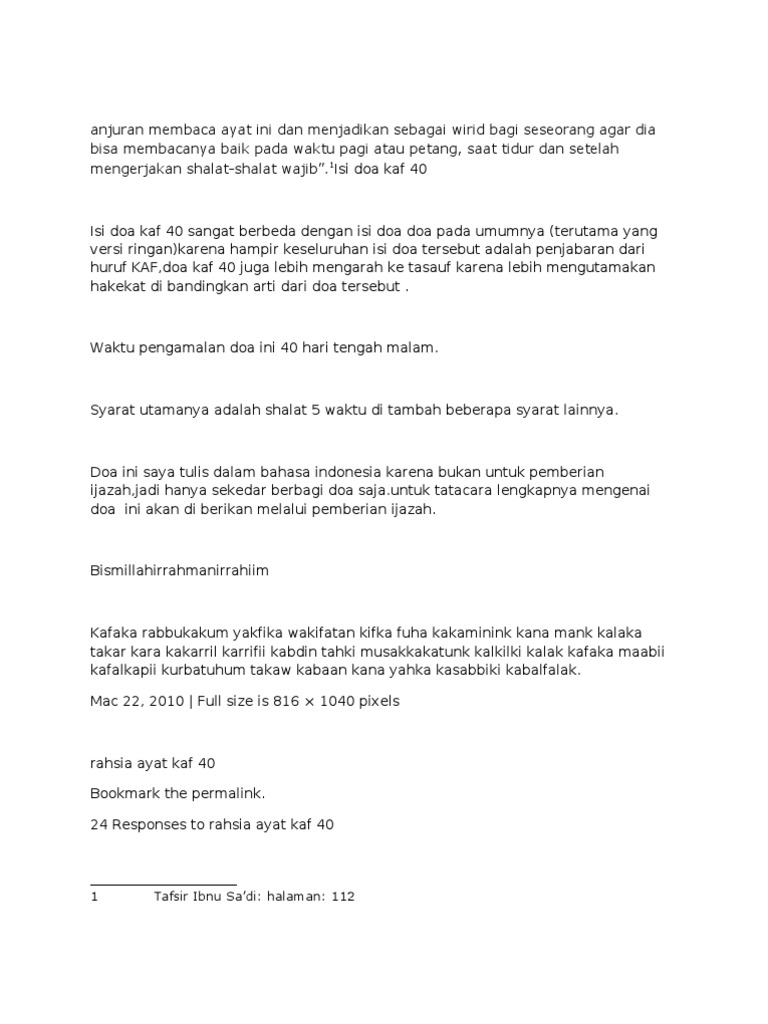 Kaf 40 Pdf