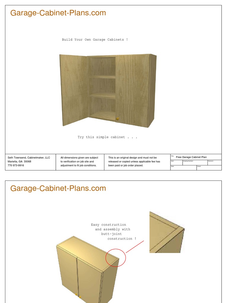 Free Garage Cabinet Plan Cabinetry Economic Sectors