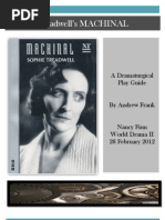 Analysis of Sophie Treadwell's MACHINAL