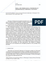 Mechanical, Thermal and Tribological Properties of Electro