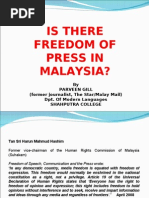 Download Is There Freedom of Press in Malaysia by perts SN12707218 doc pdf