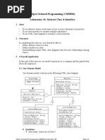 Object Oriented Programming (CMM504) Laboratory #4: Abstract Class & Interface