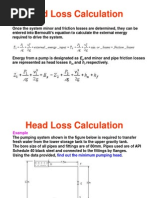 Head Loss Examp