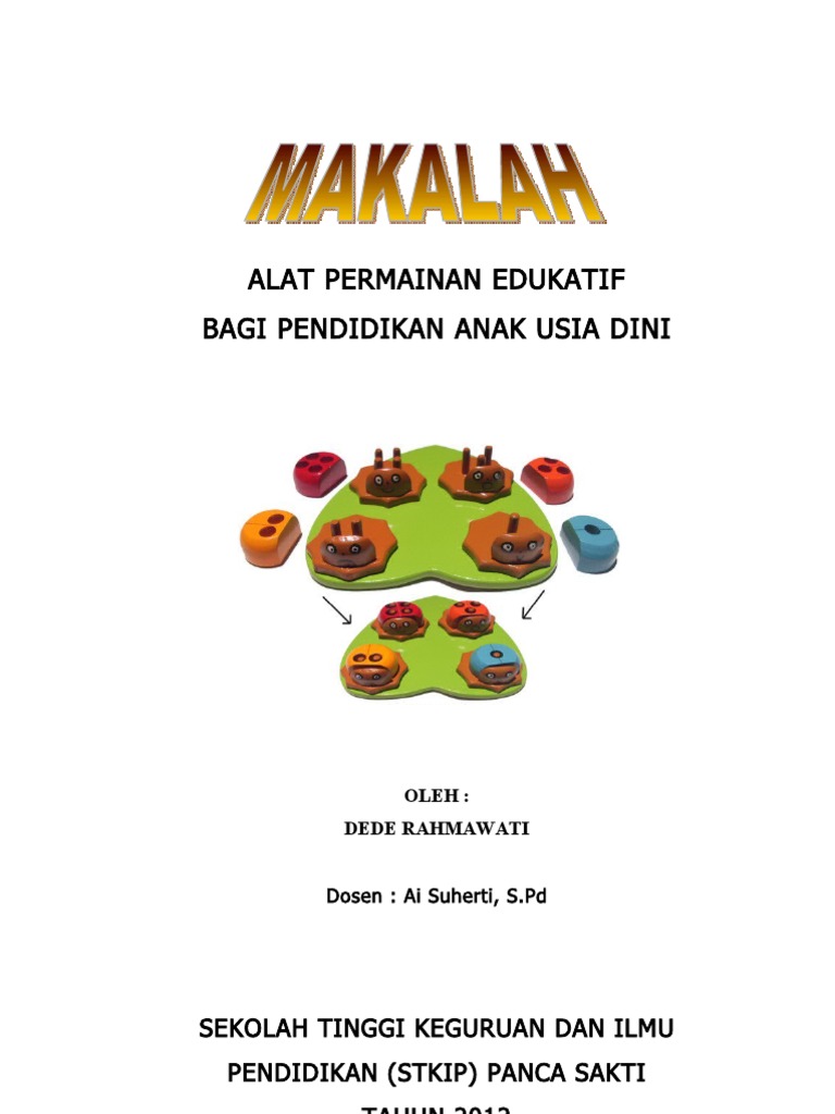 Makalah Ape Alat Permainan Edukatif