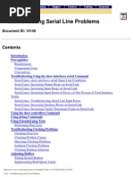 Troubleshooting Serial Line Problems