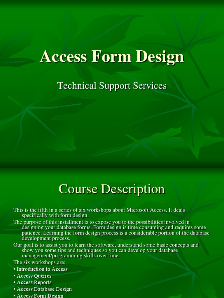 Modifying Gender Field in Access Forms | PDF | Microsoft Access ...