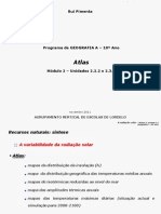 Geografia A 10º (Radiação Solar-Recursos Hídricos (Atlas) ) (RP)