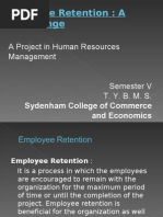 Download Employee Retention Project by Vishwaraj SN12710071 doc pdf