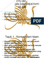 CTU 281 KULIAH 1 Konsep Kesenian Islam