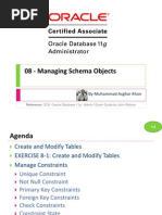 OCA 08 - Managing Schema Objects
